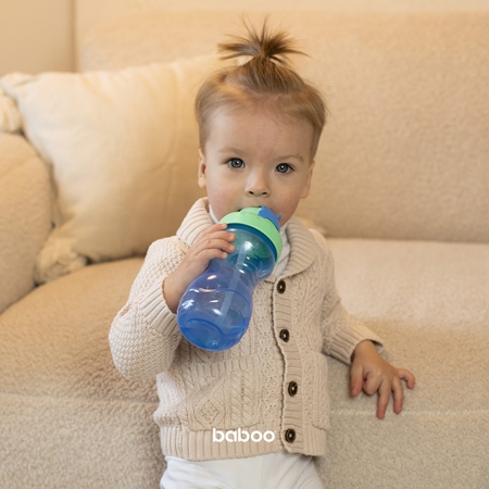 Baboo Cup with Silicone Straw Flasche mit Strohhalm