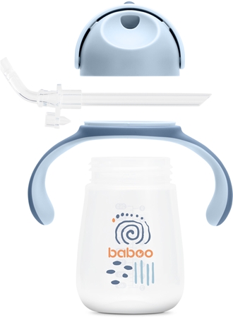 Baboo Cup with Silicone Straw hrnek s brčkem
