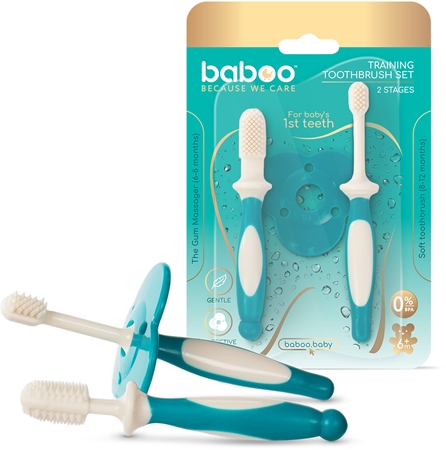 Baboo Toothbrush Set Set per la cura dentale per bebè