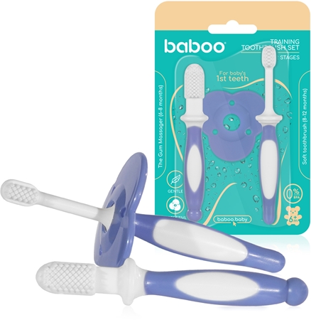 Baboo Toothbrush Set Zahnpflegeset für Babys