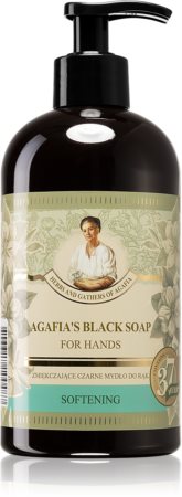 Babushka Agafia Softening fekete szappan kézre