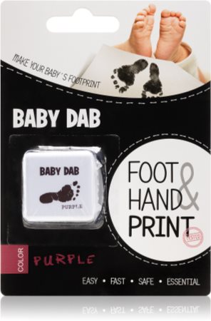 Baby Dab Foot & Hand Print Purple barva na dětské otisky