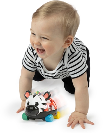 Baby Einstein Zen the Zebra™ Curious Car autíčko s chrastítkem
