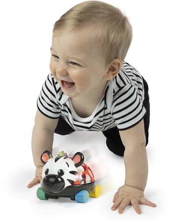 Baby Einstein Zen the Zebra™ Curious Car autíčko s chrastítkem