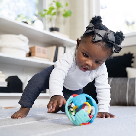 Baby Einstein Rattle & Sense™ sensory ball with teether