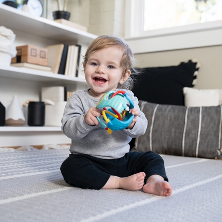 Baby Einstein Rattle & Sense™ sensory ball with teether