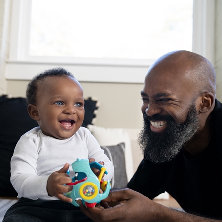 Baby Einstein Rattle & Sense™ sensory ball with teether