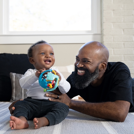 Baby Einstein Rattle & Sense™ sensory ball with teether