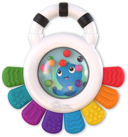 Baby Einstein Outstanding Opus Rattle & Teether Sensory Toy chew toy with rattle