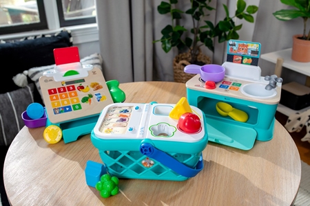 Baby Einstein Hape Magic Touch Shopping Basket activity toy