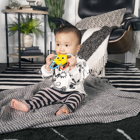 Baby Einstein Soothing Star Teether & Rattle Toy chew toy with rattle