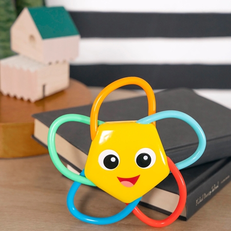 Baby Einstein Soothing Star Teether & Rattle Toy chew toy with rattle
