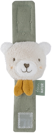BABY FEHN fehnNATUR Wrist Rattle Bear chrastítko na ruku