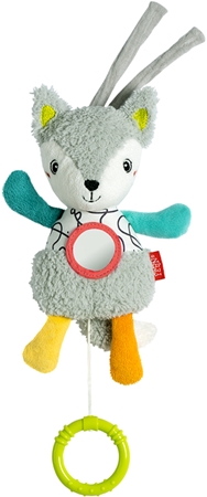 BABY FEHN DoBabyDoo Musical Fox móvil para bebé en colores de alto contraste con melodía
