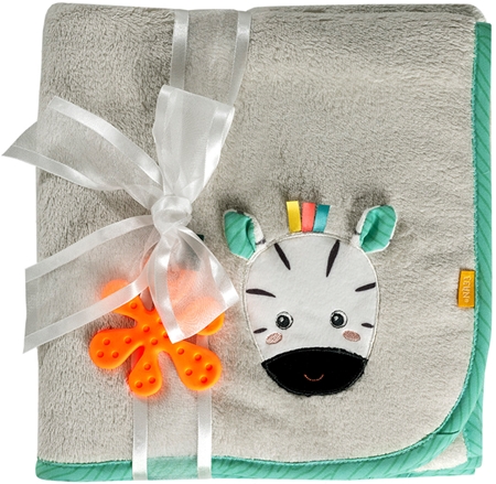 BABY FEHN DoBabyDoo Cuddleblanket Zebra manta con mordedor