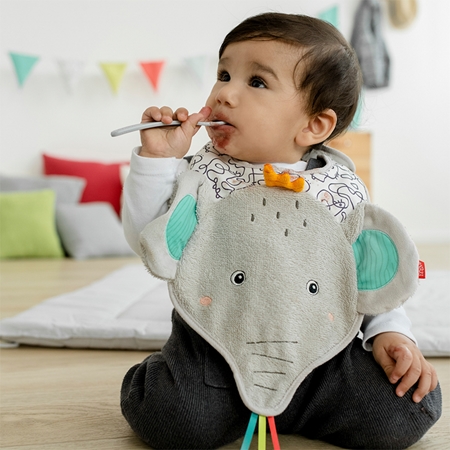 BABY FEHN DoBabyDoo Baby Bib Elephant babero