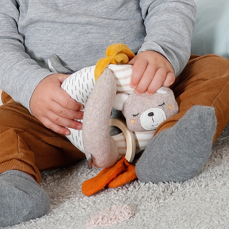 BABY FEHN fehnNATUR Grasping Ball contrast hanging toy