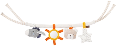 BABY FEHN fehnNATUR Pram Chain κρεμαστό παιχνίδι δραστηριοτήτων με έντονα χρώματα