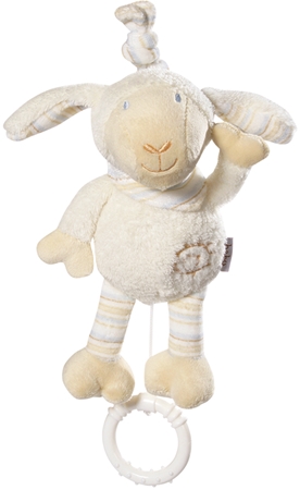 BABY FEHN Music Box Babylove Mini-Sheep kontrastní závěsná hračka s melodií