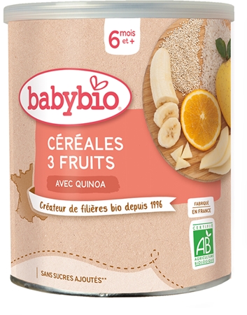 Babybio BIO 3 druhy ovoce nemléčná kaše
