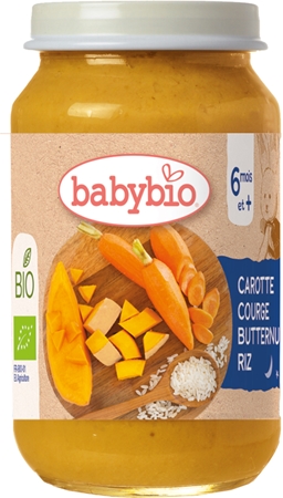 Babybio BIO mrkva, tekvica a ryža detský príkrm