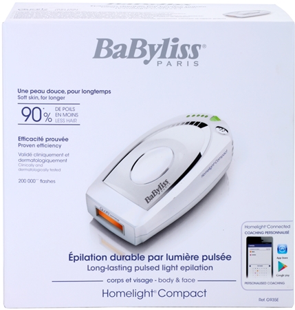 BaByliss Homelight Compact G935E IPL hårfjerner til krop, ansigt, bikiniområde og underarme