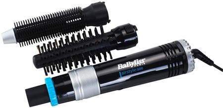 BaByliss Air Brushes Airstyle 300 Warmluft-Lockenstab für glattes Styling und Volumen