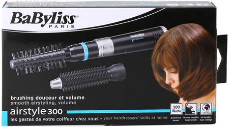 BaByliss Air Brushes Airstyle 300 Warmluft-Lockenstab für glattes Styling und Volumen