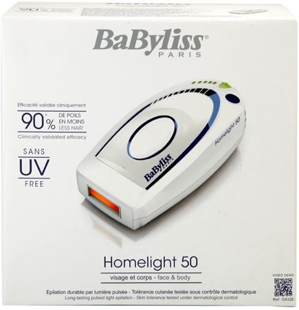 BaByliss Homelight 50 depiladora IPL para rosto e corpo