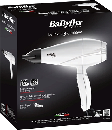BaByliss Le Pro Light 2000W 6604WE secador de pelo
