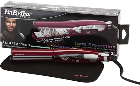 BaByliss I-PRO 230 Steam Total Protection Ångplattång för hår