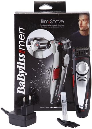 BaByliss For Men Trim and Shave trimmer e rasoio per una rasatura bagnata