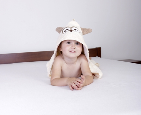 Babymatex Jimmy Owl kapucnis törülköző