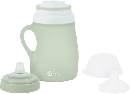 Babymoov Silicone Bottle Green detská fľaša