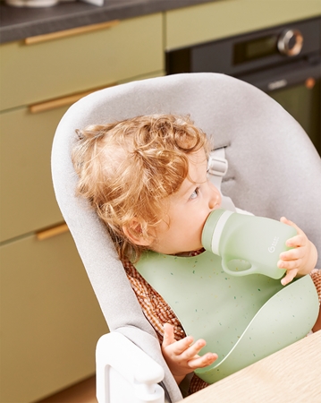 Babymoov Silicone Bottle Green detská fľaša