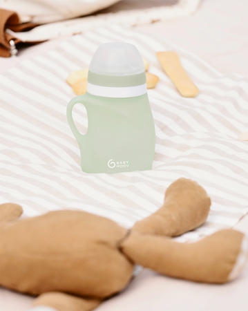 Babymoov Silicone Bottle Green detská fľaša