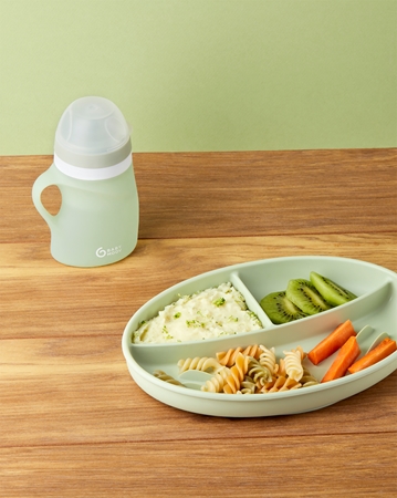 Babymoov Silicone Bottle Green detská fľaša