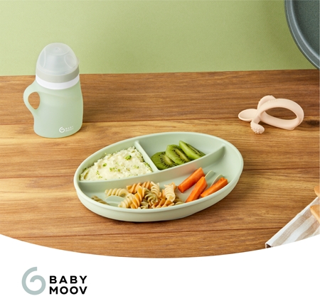 Babymoov Silicone Bottle Green detská fľaša