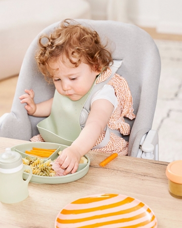 Babymoov Silicone Plate Green dělený talíř