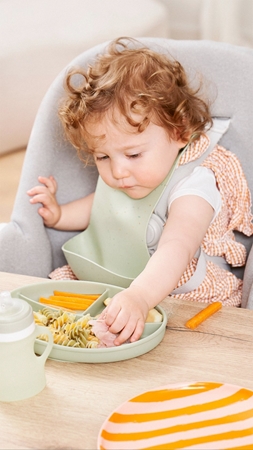 Babymoov Silicone Plate Green dělený talíř