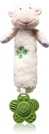 BabyOno Squeaky Toy Sweet Lambie giocattolo con fischietto con dentaruolo