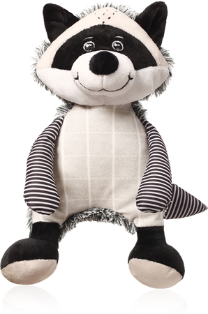 BabyOno Rattle Toy Rocky Racoon jouet en peluche interactif