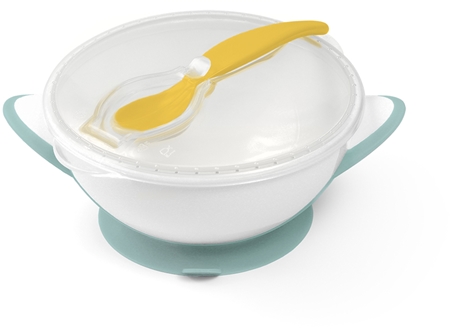 BabyOno Be Active Suction Bowl with Spoon indų rinkinys vaikams
