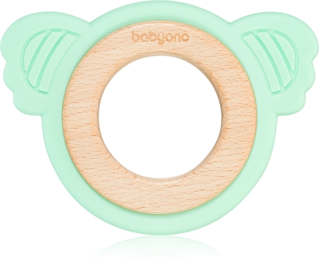 BabyOno Wooden & Silicone Teether bitring