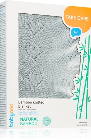 BabyOno Take Care Bamboo Knitted Blanket покривало