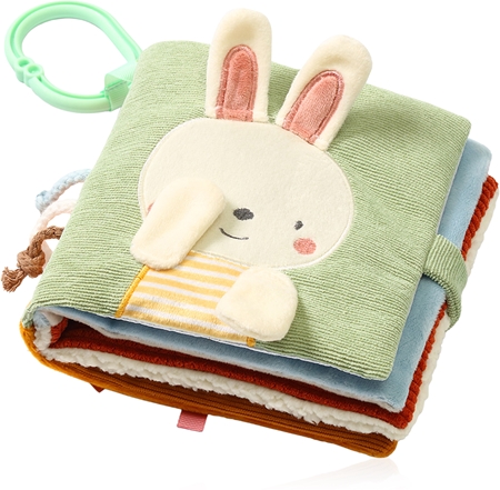 BabyOno Reversible Sensory Cloth Book 0m+ kontrastní edukativní knížka