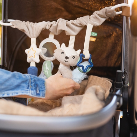BabyOno Raccoon contrast hanging toy