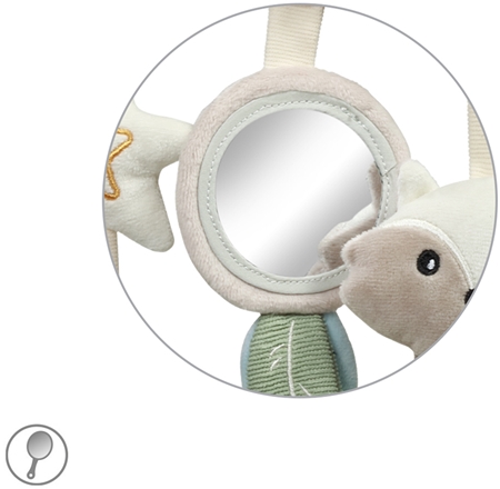 BabyOno Raccoon contrast hanging toy