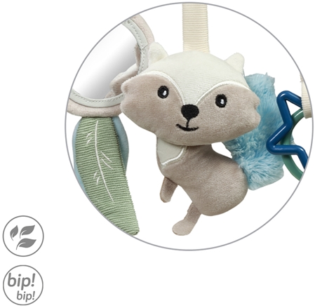 BabyOno Raccoon contrast hanging toy