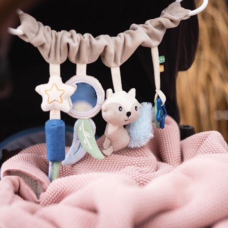 BabyOno Raccoon contrast hanging toy